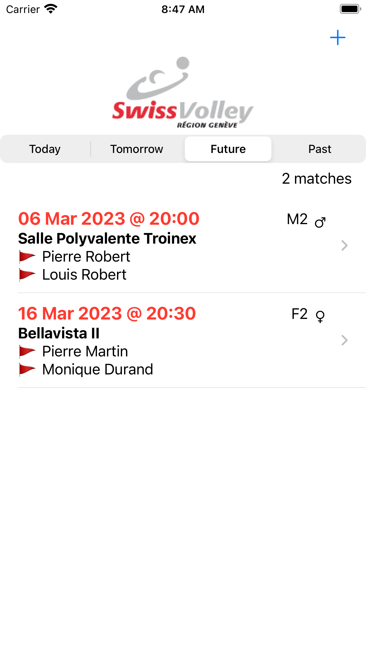 SVRGe Calendar screenshot
